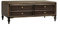YQINQIN83B Couchtisch Rechteckiger Couchtisch, 50 Zoll Luxus-Holz-Couchtisch mit 4 Schubladen, moderner Wohnzimmertisch, Dunkelbraun Beistelltisch