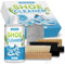 Kit Pulizia Scarpe, 8,45 Oz Pulisci Scarpe, Pulizia Scarpe con Spazzola e Panno, Pulizia Scarpe Bianche per Pelle, Nabuk, Mesh, Tela, Stivali, Trainer, Pulizia Scarpe Scamosciate, e Tutti i Materiali