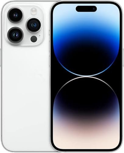 ABUSVEX Repuesto original de cristal trasero para iPhone 14 Pro Max todos los operadores con adhesivo preinstalado y herramienta de reparación 14 Pro Max (plateado)