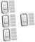 Healvian 4 Juegos Porta Espirales Para Recargable Bobinas Volar Neto Pulsera De Porta Incienso Metalico Rejilla De Metal Para Planchar Silver 50 Uds * 4