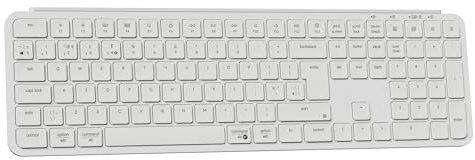 Keychron B6 Pro Quiet Key Full Size Ultra-Slim Wireless Keyboard, ZMK Programmable Bluetooth 5.1/2.4 GHz/Wired with Ultra-Long Battery Life Low Profile for Mac Win Linux System -Ivory White(UK Layout)