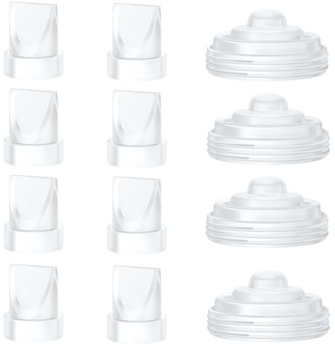 8Pcs Duckbill Valves and 4Pcs Diaphragm Compatible with Momcozy M5 Wearable Breast Pump, Breast Pump Replacement Accessories for M5 Momcozy, M5 Pump Replacement Accessories
