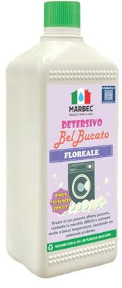 MARBEC DETERSIVO BelBucato Floreale 1LT Detersivo liquido concentrato per bucato a mano e in lavatrice dal profumo floreale