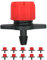 IBRIQO® Gotero Pinchable Regulable 0-70 L/h – Manguera 16mm | Pack 10 | Riego por Goteo, Jardín, Plantas, Terraza, Aspersores, Nebulizadores, Difusores