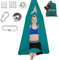 Aerial Yoga Hängematte Set, 200 Kg Max. Tragfähigkeit Mit Beschläge（Dunkelgrün ）
