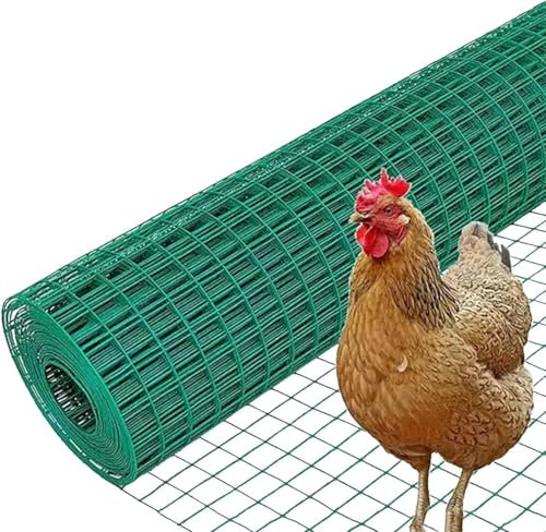 KJoBDwz Maschendrahtzaun Draht-Gartenzaun, Maschendraht for Rasen, Terrasse, Balkon, for Schutz von Geflügel, Pflanzen(2.5mm,1.2M)