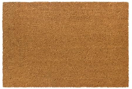 OHS Washable Door Mats Indoor & Outdoor, Non-Slippery Heavy Duty Stylish Front Door Mat Durable Dirt Trapping Doormat Entrance Welcome Mat, Brown - 40 x 60cm