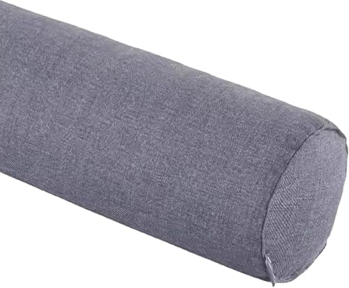 DOGACA Rundes Nackenkissen 15X40/15X60/100x20cm Nackenrolle Lagerungsrolle Kissenrolle Knierolle Bolster Side Sleeper(Grey,20x80cm/8x31in)