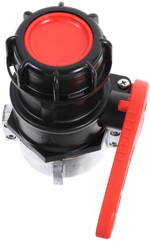 DOITOOL IBC Tank Adapter Auslaufhahn aus Hdpe mit Silikondichtung Langlebiger Wasserablass Schlauchanschluss für IBC Container Installieren und Wiederverwendbar