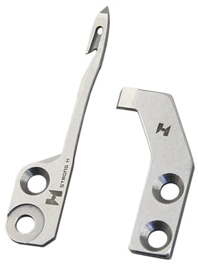 HamPaesk 1/2pca MP41B0838 MP41A0838 Trimmknife for LU-4420, Highlead 20618 20606 DU Doppelnadel-Nähmaschine mit Obertransport(Knife Set)