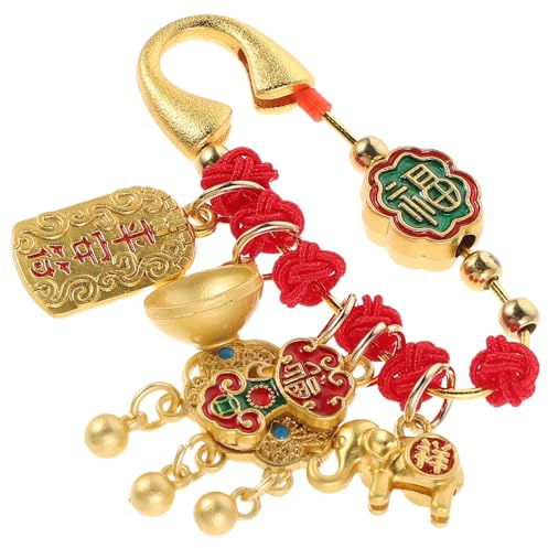 OUNONA Broche Épingle à Bébé Rouge en Métal et Tissu, Fixation Sécurisée pour Foulards et Couches, Accessoire Traditionnel Amulette pour Usage Quotidien et Fêtes