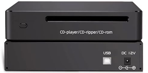 Vituord Tragbarer CD-Ripper, CD-Audio-Digitizer Für Alte CDs, Automatisches Transkribieren Und Ausgeben Von Verlustfreien WAV-Dateien, Mit 32G-TF-Karte, Für Die Musiksammlung