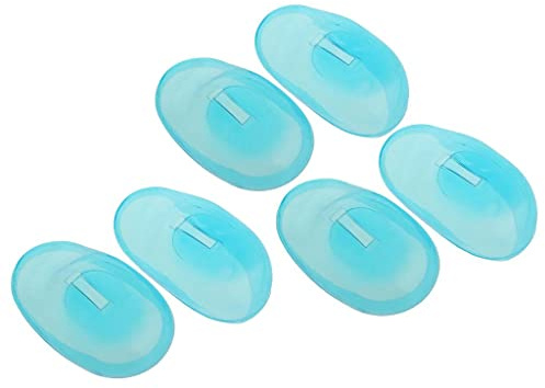 Etyldya 3X 1 Paar Haarfärbemittel Ohrenschutz für Dauerwelle, Bade Und Duschohrschutz, Blau