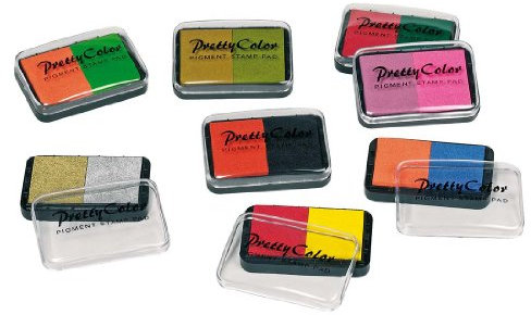 Goki 15453 Pigment-Stempelkissen, zweifarbig, gemischt