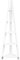 White Tiva Corner Ladder Shelving