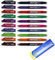 Pilot BL-FR7 Frixion Tintenroller, radierbar, 0,7 mm Spitze, 10er Packung | mit Radierer blau – bunt