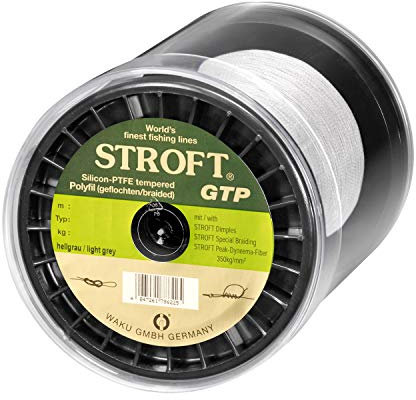 WAKU Schnur STROFT GTP Typ S Geflochtene 1000m Silbergrau S6-0,280mm-16kg