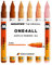 Molotow One4All 127HS Acryl Marker Character-Set (2,0 mm Strichstärke, hochdeckend und permanent, UV-beständig, für fast alle Untergründe) 6 Stück sortiert