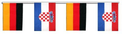 Flaggenfritze® Freundschaftskette Deutschland - Kroatien