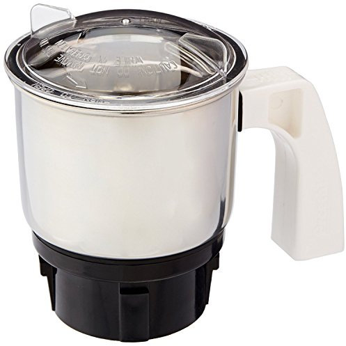Preethi 0.4L Mga 501 Chutney-Glas für Eco Plus/Chef Pro und Blue Leaf, 0,4 l, Edelstahl, Silber