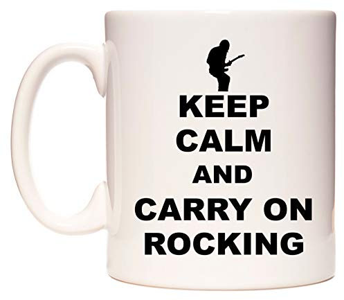 WeDoMugs Keep Calm and Carry on Rocking - Ceramic 11oz Coffee Tea Gift Mug Cup