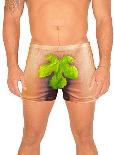 Unbekannt Lustiger Scherzartikel für Männer witzige Panty Motiv Adam - one Size - Boxershort Geschenk Humor Funartikel Partyartikel Badehose