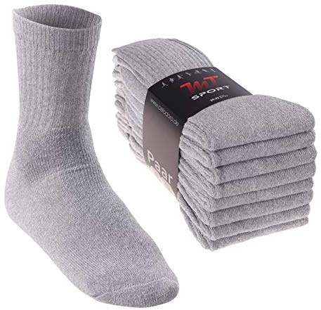 MT 8 Paar | 16 Paar Tennissocken für Damen & Herren Crew Socken