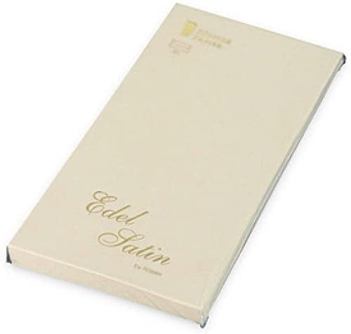 Rössler Papier 2032838004 - Edel Satin - Briefumschlagpack mit Seidenfutter, DIN lang, 20 Stück, ivory