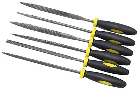 Fenteer 6 Holzraspel Raspelsatz Holzraspel Rundraspel Flachraspel aus hochwertige Stahl, gemütlich und einfach zu bedienen, 4x160mm