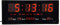 Starlet24 LED Wanduhr mit Timer Wecker Schlummer Kalender Temperatur große LED-Anzeige 36x15cm (JH3615) Rot