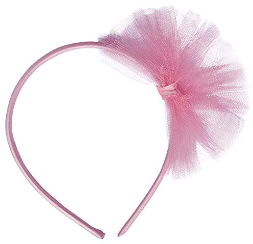 Amscan 9903956 - Haarreifen Little Dancer, 4 Stück, Plastik / Textil, 11,2 x 13,7 cm, Accessoire