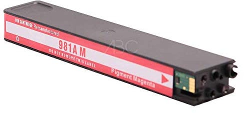 ABC Kompatible Druckerpatrone für HP 981X Magenta für HP Pagewide Enterprise Color 550 Series 556dn 556dna 556xh 556xha HP Pagewide Enterprise Flow MFP 580 586 586dn 586dna 586f 586fda 586z 586z