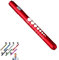 Supertool - Mini linterna de pluma de diagnóstico médico, mini linterna LED reutilizable para el hogar, al aire libre, médico, enfermera, emergencia EMT (rojo, 1 paquete), 13,5 cm