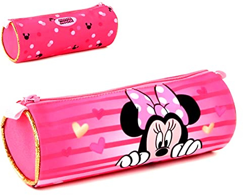 Minnie Maus Vadobag VB26362 - Astuccio pratico in poliestere resistente, decorato con dettagli