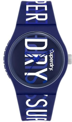 Superdry Men’s Urban Flow Blue Rubber Strap Watch SYG272UW