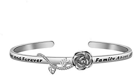 CENWA Inspiriertes Geschenk für Fans, Geschenk für immer und ewige Familie über allem, Manschettenarmband, 2.36 inch, Kupfer, Kein Edelstein