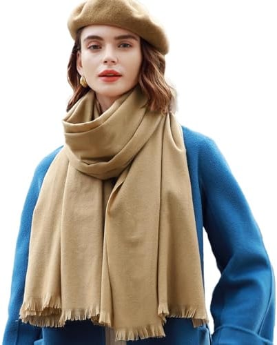 RIIQIICHY Schal Damen Winter Kuschelig, Weicher Breiter Winterschal | Kuscheliger Damenschal für Herbst und Winter, ideal als Schultertuch oder Stola für Abendkleid, Hochzeit und als Geschenk