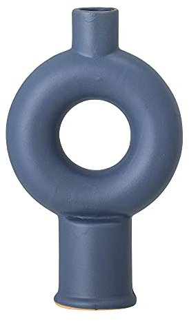 Bloomingville Vase Dardo, blau, Keramik