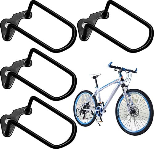 TAFAFTL 4 Stück Schaltwerkschutz Fahrrad,Schaltwerk Schutzbügel Fahrrad Schutzbügel Fahrradschaltung Sturzschutz Stahl für Fahrrad Mountainbikes und Rennräder oder Falträde (Schwarz)
