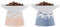 TAMAYKIM 6.25 Inch Extra Wide Raised Ceramic Cat Bowls, Food & Water Bowls for Elder Big Cats and Small Dogs, Elevated Heavy Sturdy Base Pet Feeder Dish, Stress Free, Protect Cat's Spine, Set of 2
