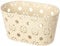 KOTARBAU® Cesto portaoggetti in plastica per mollette cosmetiche pasticceria con motivo floreale, 30 x 18 x 16 cm, rotondo