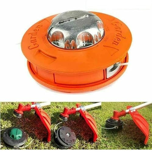 Iron Muscle Alloy Universal Twister Bump Feed Line Trimmer Head Whipper Brush Cutter Brushcutter, Thread Size M10x1.25 Left Hand Lawn Mower H3