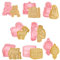 Eid Mubarak Ausstechformen Set, 8 Stück Eid Mubarak Ausstecher, Eid Mubarak Cookie Cutter Ramadan Islamische Muslimische Keksform Ausstechformen 3D Cookie Keksausstecher, für Kuchen, Käse, Backformen