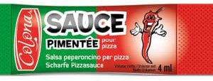 1000 DOSETTES SAUCE PIMENTEE POUR PIZZA COLONA 4 mL CHACUNE (1000x4mL) - YAMIZ DISTRIBUTION