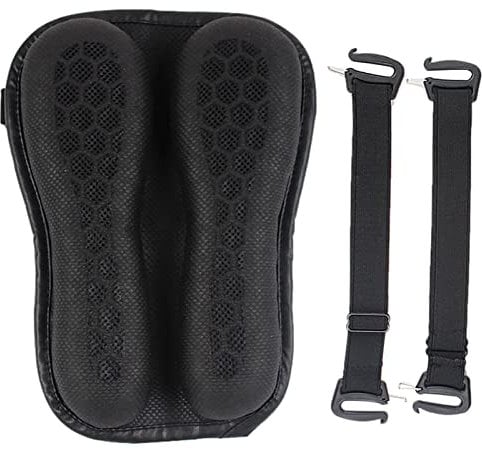 Fulenyi Motorrad Sitzkissen Druckentlastung Gel Atmungsaktiv Mesh Motorrad Sitzpolster Stoßschutz Motorrad-Sitzbezug, 31 x 21 x 3,5 cm