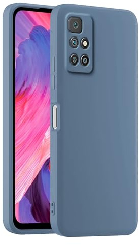 HULLIN Coque de Téléphone en Silicone Colorée, Adaptée à Redmi 10 / Redmi 10 2022 (6.5) - Gris Lavande