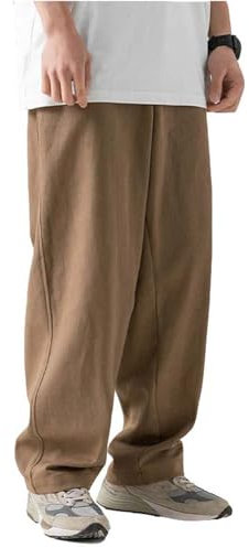 Pantalon de jogging pour homme - Long - Vintage - Lâche - Y2K - Skateboard large - Coupe décontractée - Aestethic - Pantalon en tissu - Pantalon d'extérieur - Pantalon de loisirs - Pantalon de jogging
