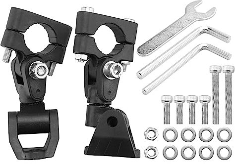 Jikoiuty Motorrad Scheinwerfer Halterung LED Zusatz Scheinwerfer Halterung für R1200GS, F800GS/F650FS in Schwarz