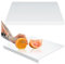 Taglieri in Acrilico per Bancone della Cucina, 34x25cm Taglieri Trasparenti con Bordo di Appoggio, Taglieri Antiscivolo per La Protezione del Piano di Lavoro della Cucina
