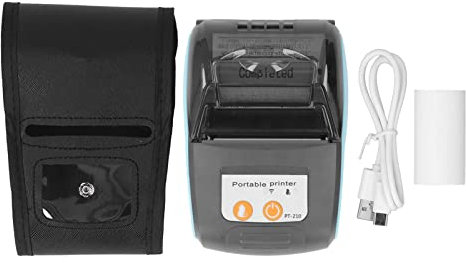 Yosoo Health Gear Bluetooth Receipt Printer, 58mm Mini Wireless Receipt Thermal Printer Portable Bill Printer POS Receipt Printer Pocket Bill Ticket Printer Handheld Printing Machine for Business